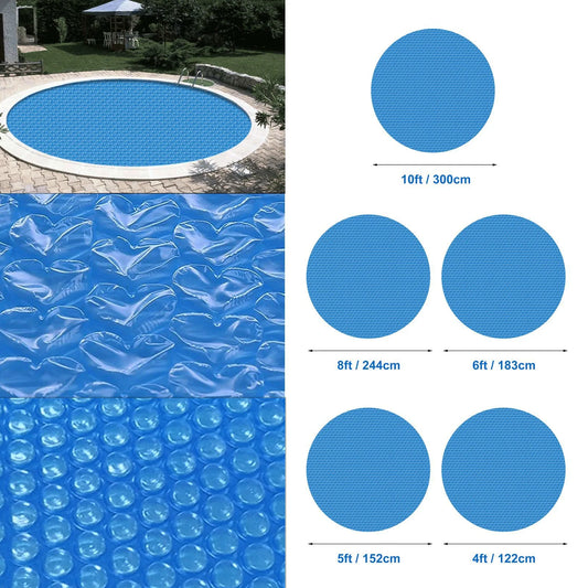 Swimming Pool Cover Round Solar Summer Waterproof Pool Tub Dust Outdoor Foldable Tarpaulin Bubble Blanket Accessory Dropshipping