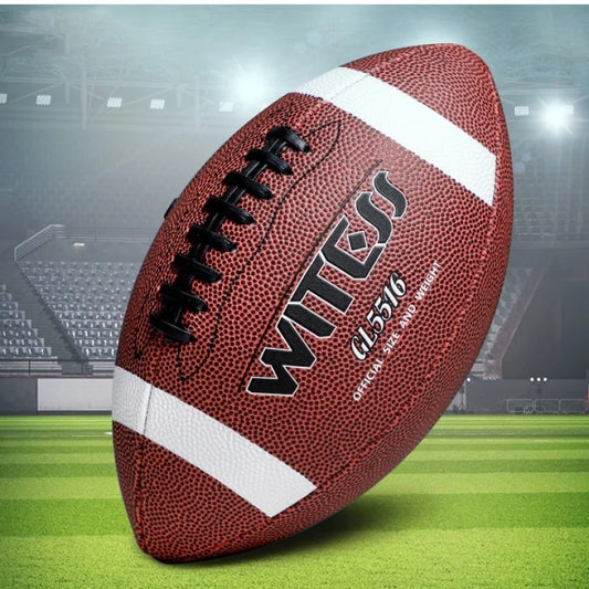 PU Machine-stitched American Football Rugby Teenagers Standard Size 6 Wear-resistant Anti-slip Training Competition Rugby Ball