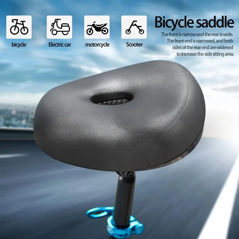 Breathable Bicycle Saddle Men Women MTB Road Bike Saddle Comfortable Bike Seat Cushion Shock Absorbing Widened Bicycle Seat
