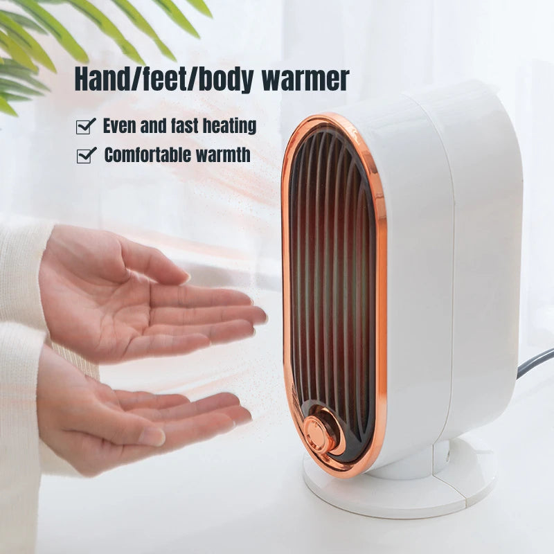 Winter Energy Saving Warmer Electric Heater Cold and Hot Air Dual Use For Home Office Desktop Warm Air Blower Heating Machine