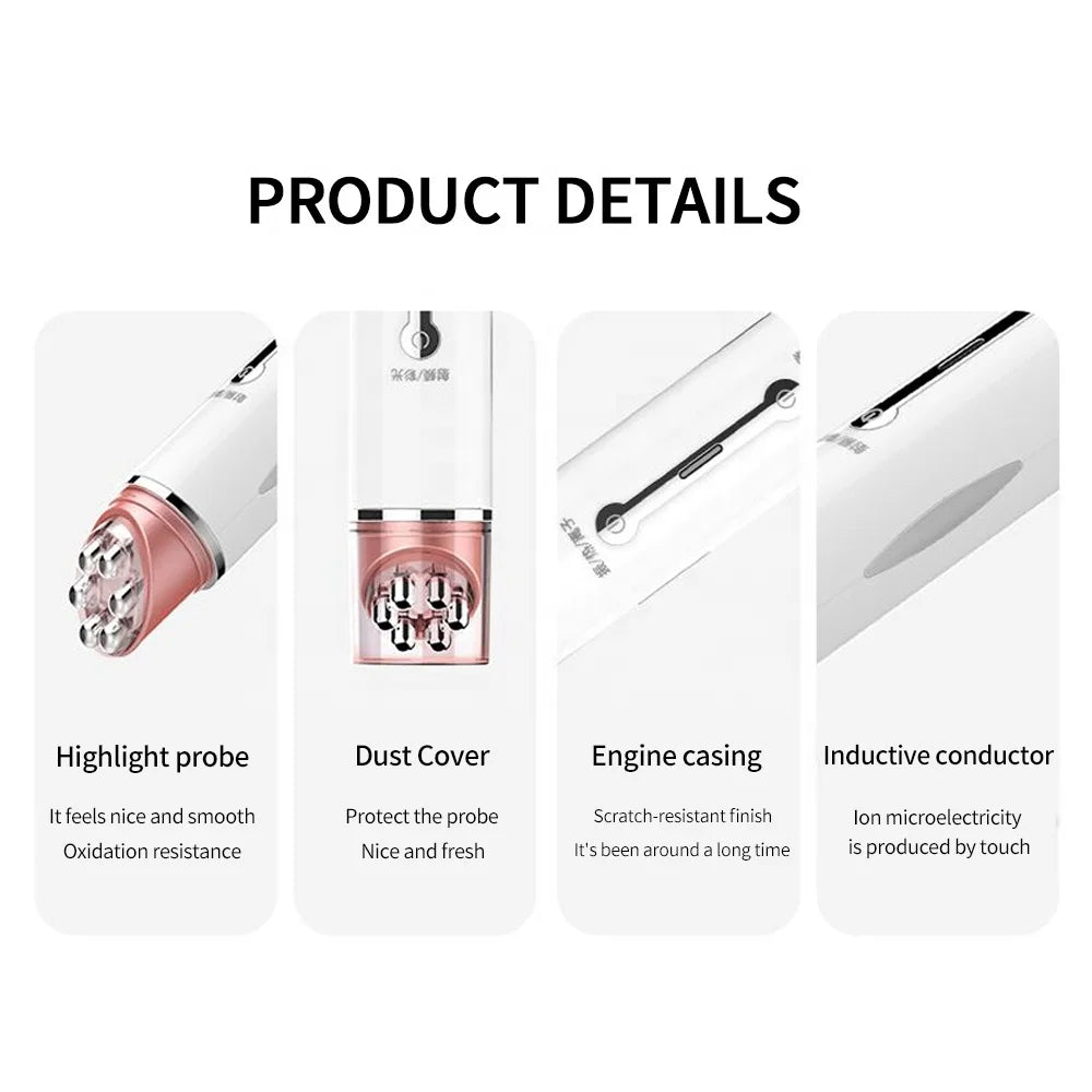LED Photon Therapy High Vibration Eye Massage Instrument  EMS Heating Massage Skin Beauty Lifting Anti-Wrinkle Face Eye Massager