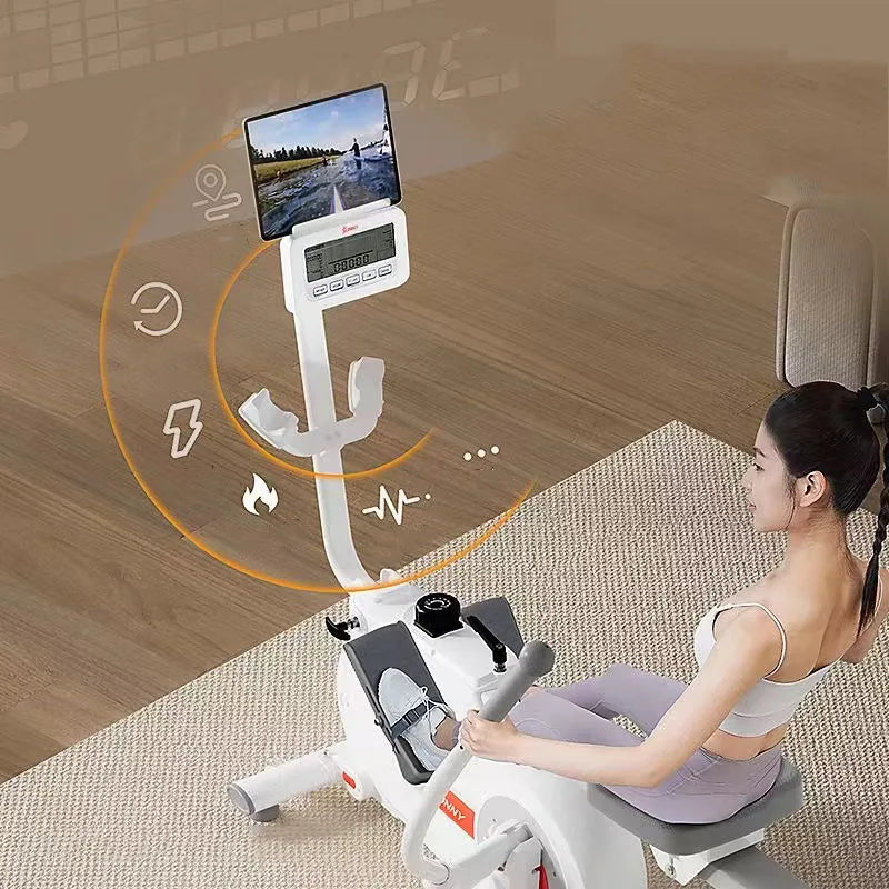 Double paddle rowing machine