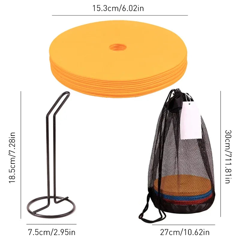 Flat Cone Marker Discs 10pcs