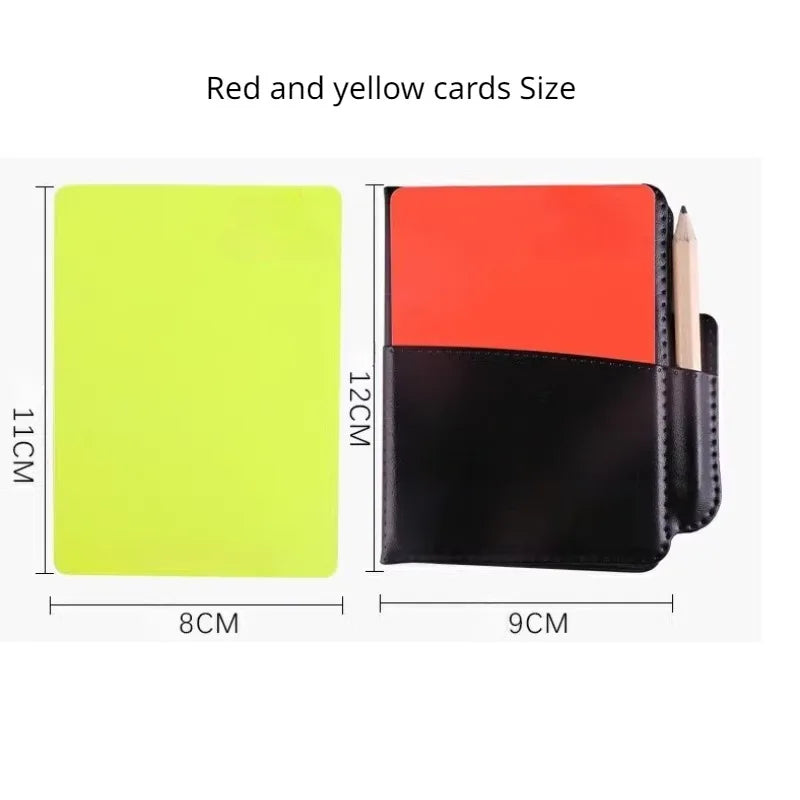 Soccer Referee Whistles With Red Yellow Card Football Referee Whistle Cards Kit Sport Training Useful Outdoor Survival Equipment