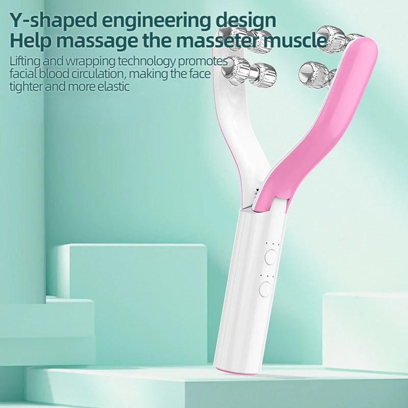Face Massager Roller Y Shape Face Lifting Device V Face Double Chin Remover Face Care Skin Care Home Use Beauty Tool