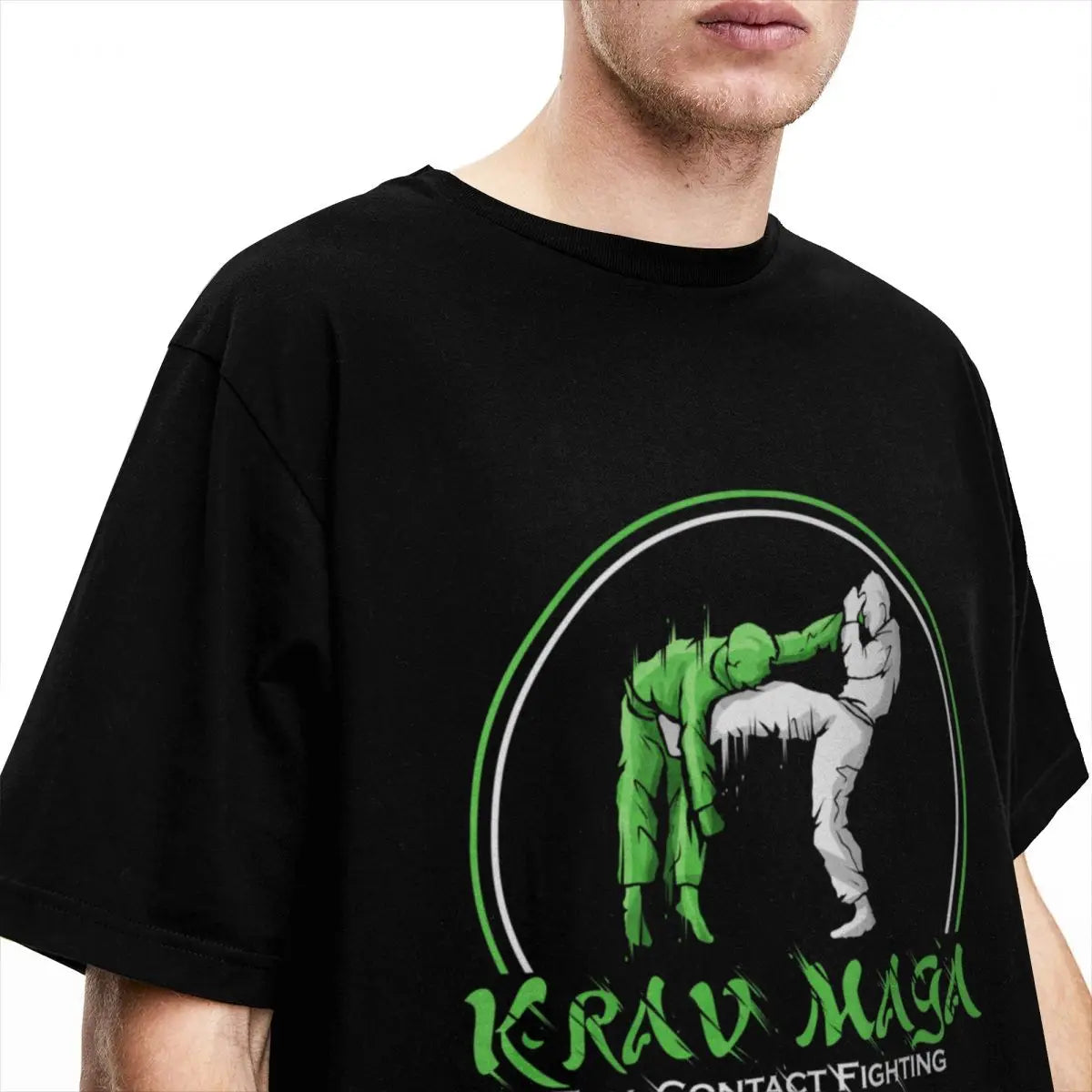 Men Women's T-Shirt Krav Maga Training Fighter Accessories Awesome Pure Cotton Short Sleeve T Shirt Round Neck Tops Plus Size