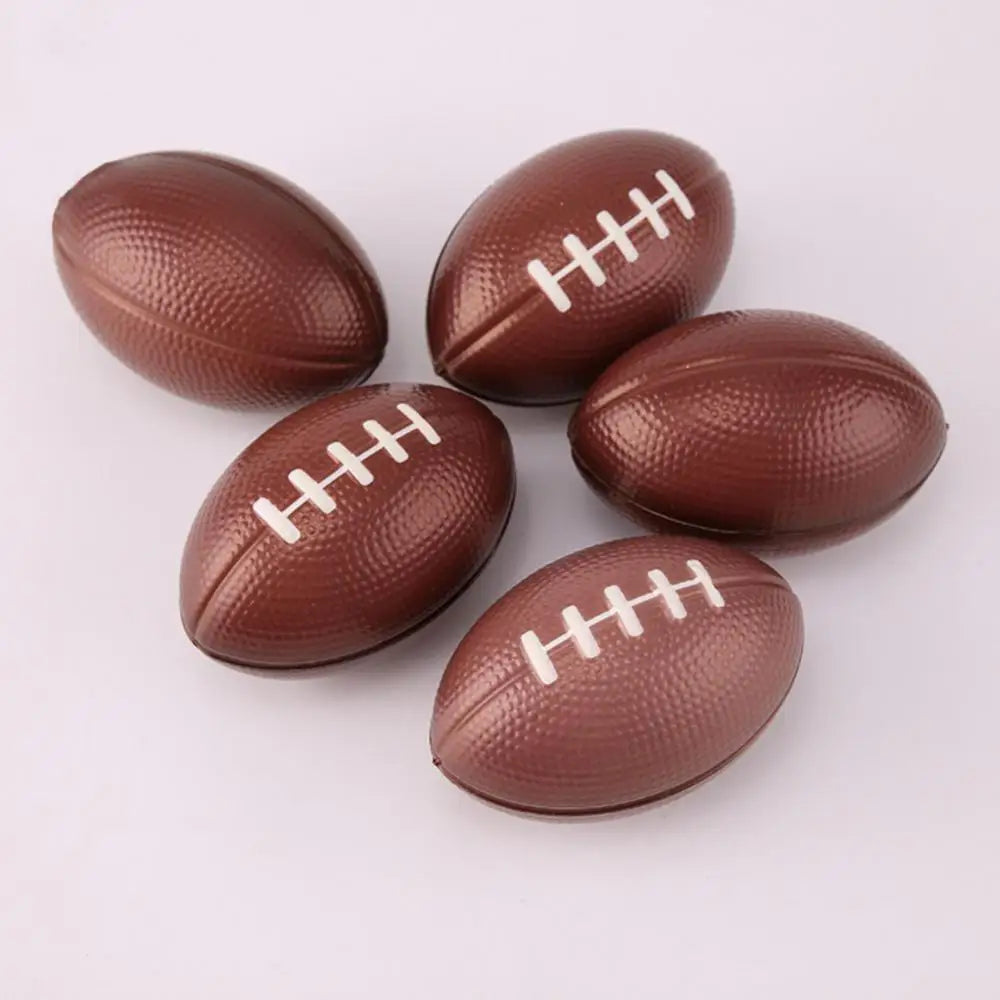 12Pcs/Set Foam Rugby Balls for Children Game Ball American Football Child Toys Footballs Anti-stress Rugby Soccer Squeeze Ball