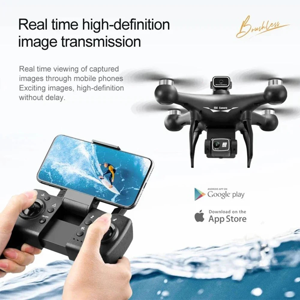 Professional S116 MAX Drone 8K WIFI FPV Camera 360° Obstacle Avoidance Brushless Motor RC Quadcopter Mini Dron Toy