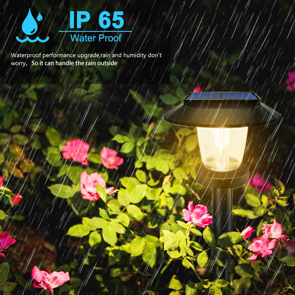 Solar Pathway Lights LED Outdoor Landscape Path Lamp IP65 Waterproof Solar Garden Lights For Yard Garden Walkway Patio Driveway