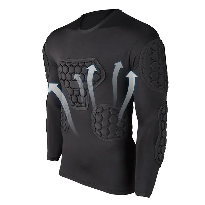 New Arrival Men's Rugby Soccer Goalkeeper Jerseys Padded Football Training Clothing Sponge Goal Keeper Protective Shirts Elbow