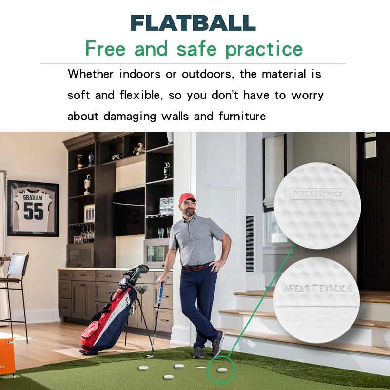 Golf Swing Trainer Flat Light Golf Practice Balls Indoor Outdoor Golf Trainning Aids For Iron Clubs Drop Shipping