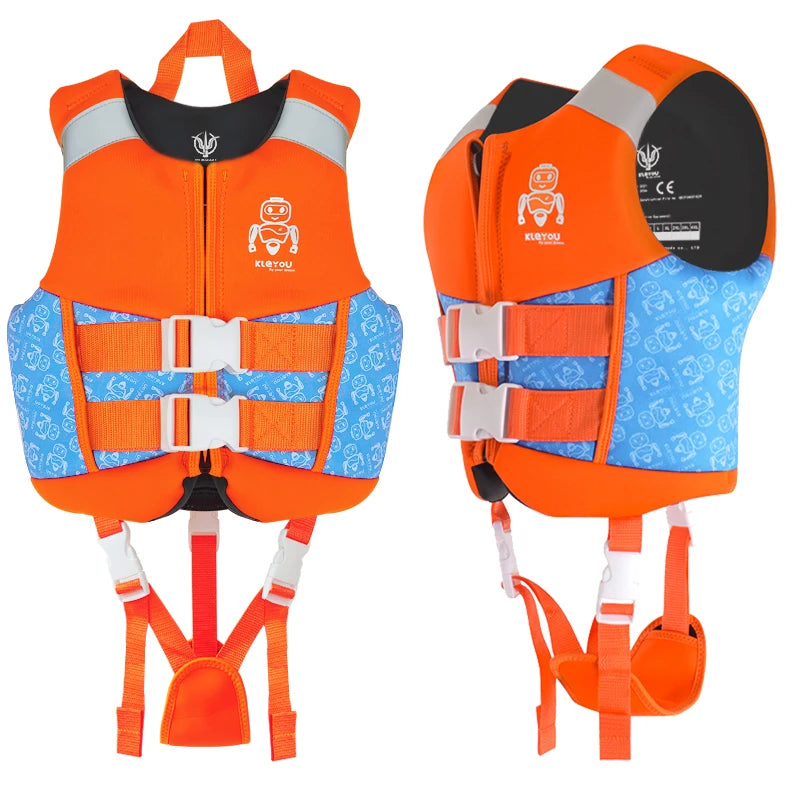 Neoprene Life Jacket For Kids Buoyancy Life Vest Boys Girls Surfing Vests Diving Flotation Swimming Aid Child