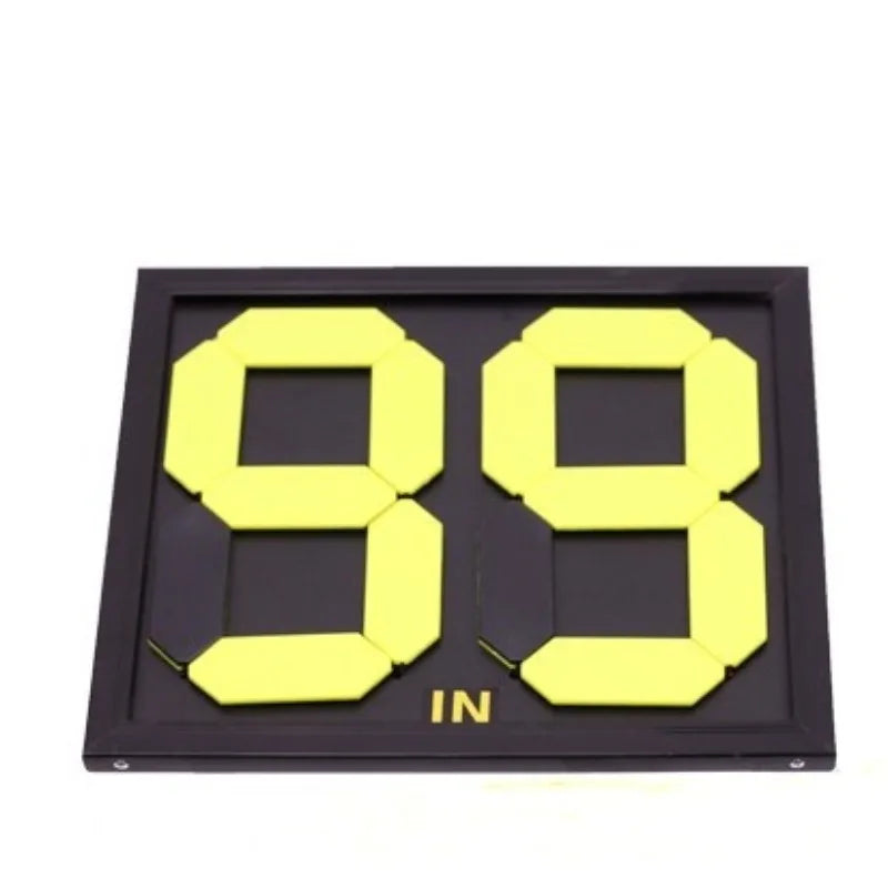Football Substitution Board Card Soccer Match Referee Coach Equipment Double Sides Display Two Digit Manual Substitution Card