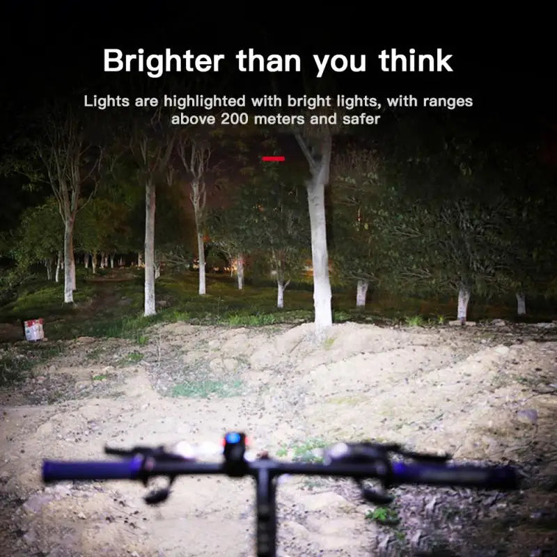 Bicycle Light Rechargeable Front And Back LED Bicycle Lighting MTB Bicycle Headlight Lamp Cycling Flashlight For Bike Lantern