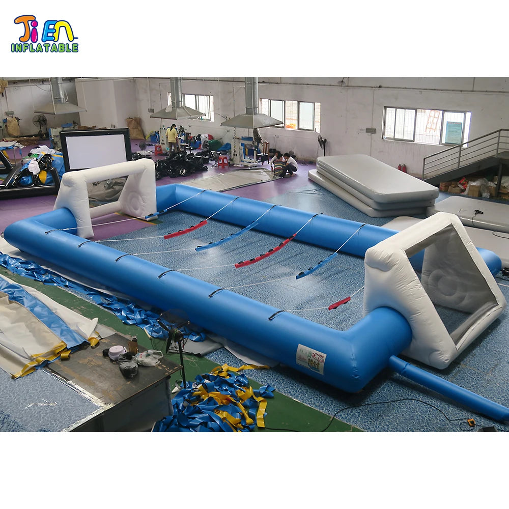 12 persons new baby foot humain field 12*6m Inflatable Human Foosball inflatable football pitch inflatable soccer field