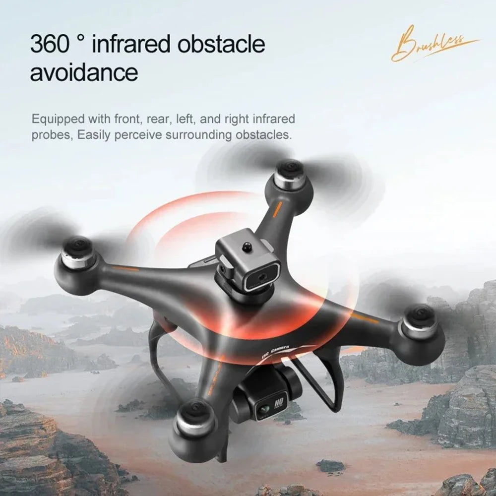 Professional S116 MAX Drone 8K WIFI FPV Camera 360° Obstacle Avoidance Brushless Motor RC Quadcopter Mini Dron Toy