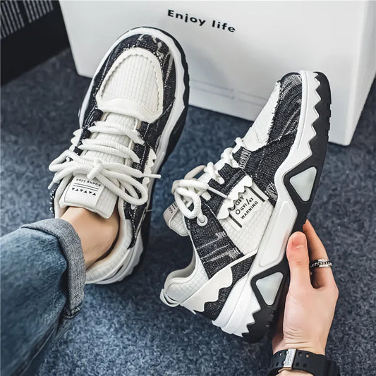 New Spring and Autumn Breathable Mesh Canvas Casual and Leisure Versatile Outdoor Sports Youth Cricket Shoes Hard-Wearing