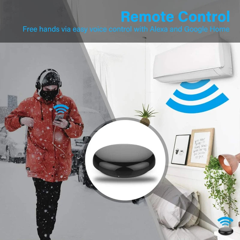 Tuya/Smart Life WiFi-IR Remote Controller Infrared Control Device Air Conditioner TV Work With Alexa Google Home Yandex Alice