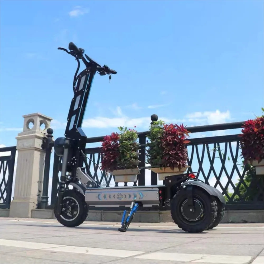 11 Inch 10500W60Ah Three Wheel  Folding Off-road Three Driven Electric Scooter Segway SZRT