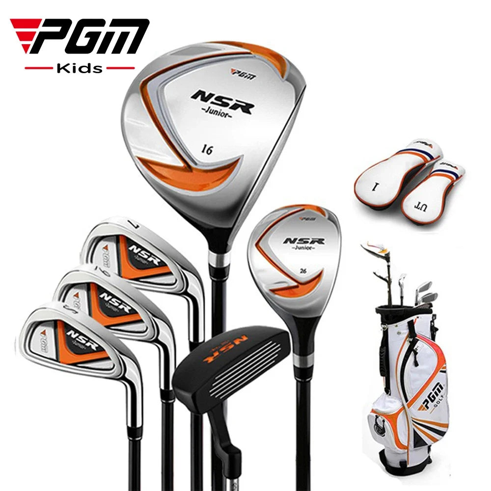 PGM Boys Girls Golf Clubs Set JRTG006,95-155cm Right Hand Kids Practice Pole,Beginner's Lightweight Golf Training Club with Bag