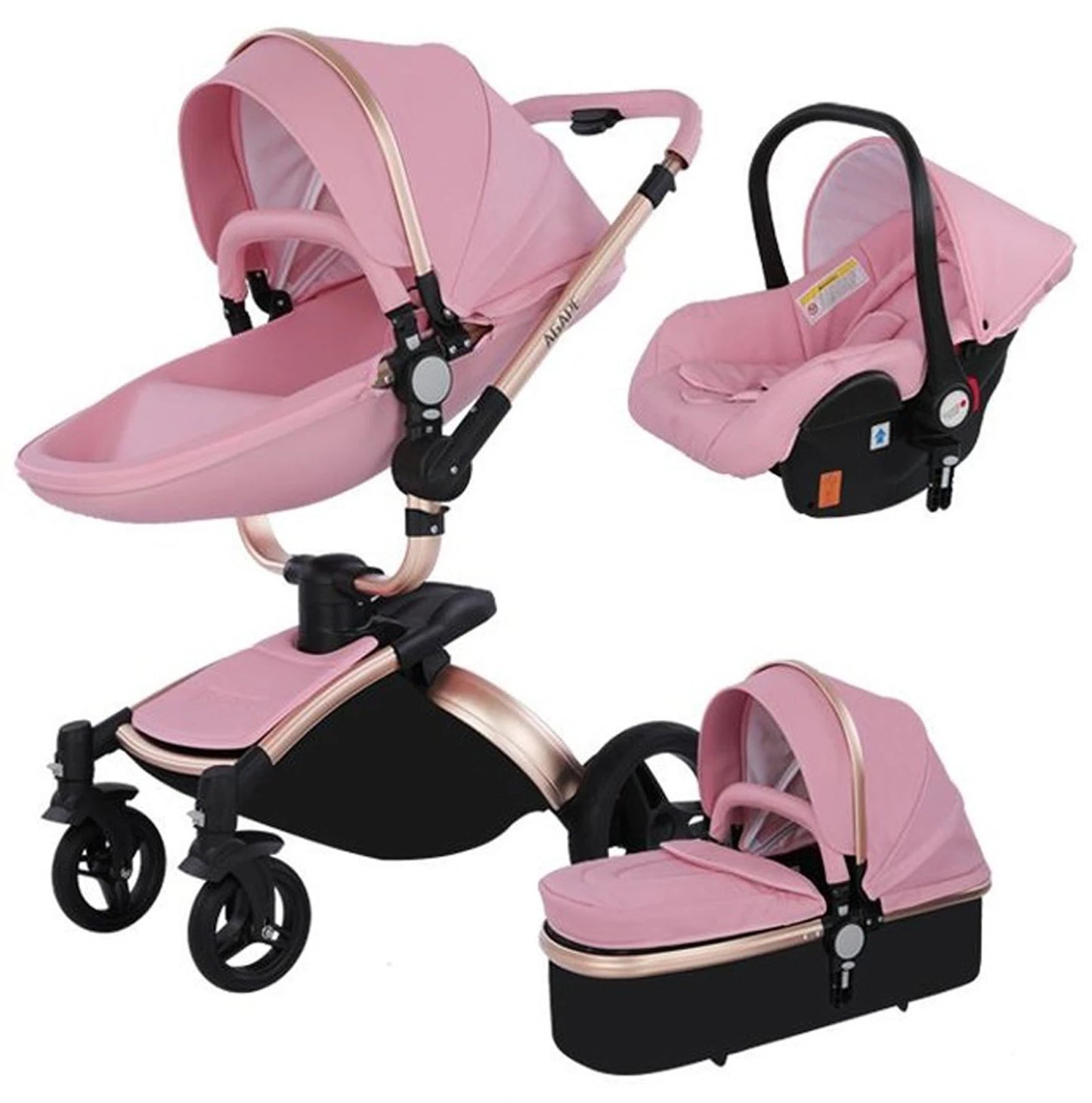 Baby Stroller 3 in 1 Baby Car Luxury High Landscape Baby Stroller Waterproof Safety Newborn Stroller Travel Pram Baby Carriage