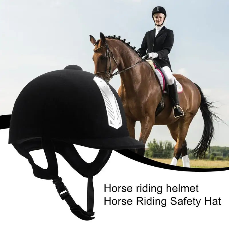 Equestrian Safety Hat Women Men Adjustable Horse Riding Headgear Equestrian Sports Enthusiasts Breathable Safety Hats For Ice