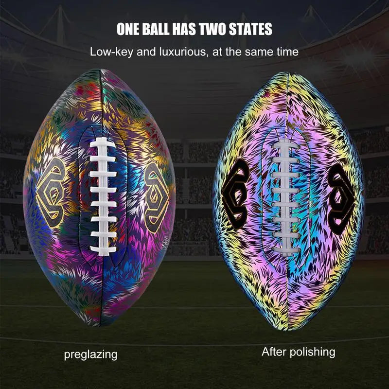 In The Dark Rugby Ball Cool Training Ball Size 6 Size 9 Leakproof Rugby Balls Sports Gear Lighted Football Ing For Yards Parks G