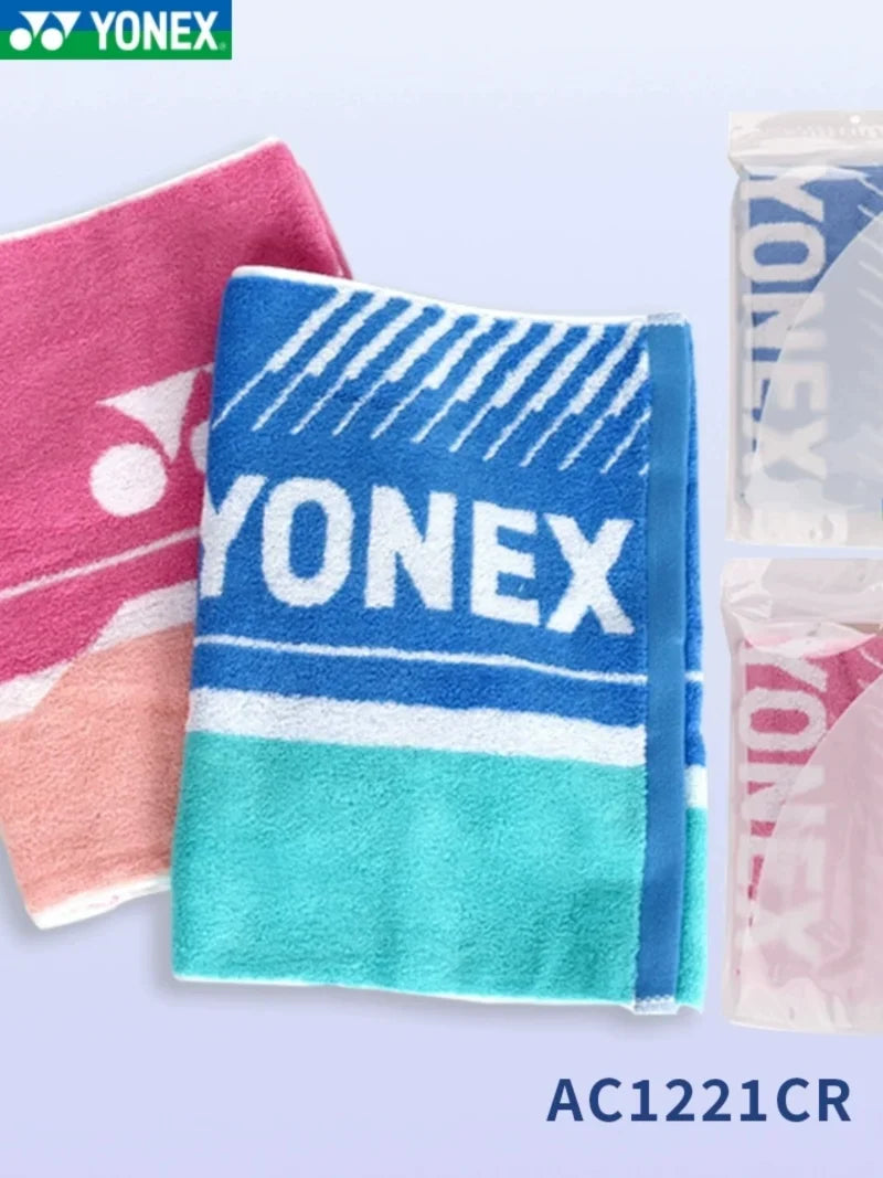 YONEX Badminton Tennis YY Towel AC1221CR Soft Cotton Sweat-absorbent Breathable Yoga Basketball Running Sports Towel