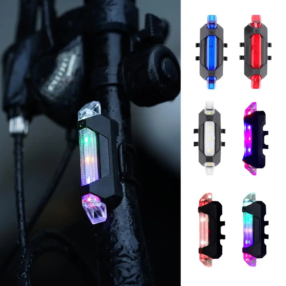 Bike Bicycle Light USB LED Rechargeable Set MTB Road Bike Front Back Headlight Lamp Flashlight Cycling Light Cycling Accessories