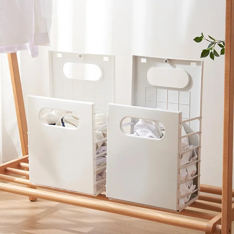Foldable Dirty Laundry Basket Folding Clothes Organizer Hanging Children's Toy Storage Baskets Large Capacity Home Accessories