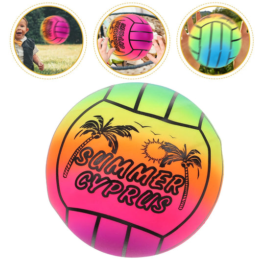 Beach Ball Thickened Rainbow Pvc Volleyball Children's Inflatable Toy Indoor and Outdoor Sports Equipment Teenagers