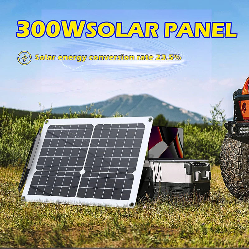 600W Solar Panel 18V Flexible Solar Panel With 10A-100A Controller Suitable for Mobile Phones Car And RV Solar Panel Charger