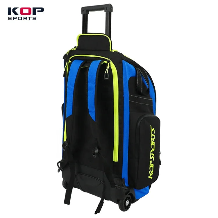 Custom Waterproof Cricket Bag With Trolley Wheels Shoe Compartment