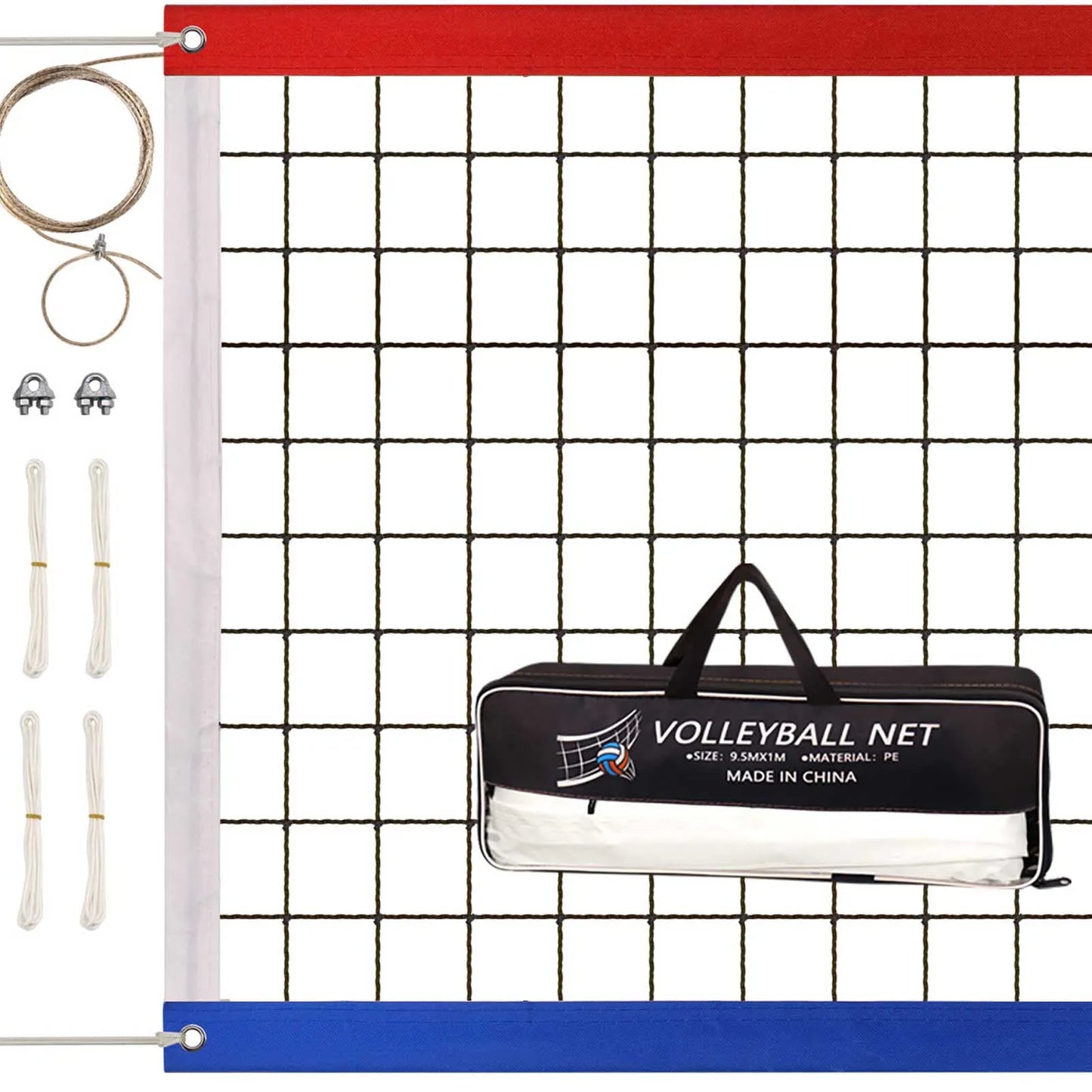 Outdoor Beach Volleyball Net 31x3FT Professional Volleyball Net Heavy Duty Portable Volleyball Net For Backyard Pool Beach