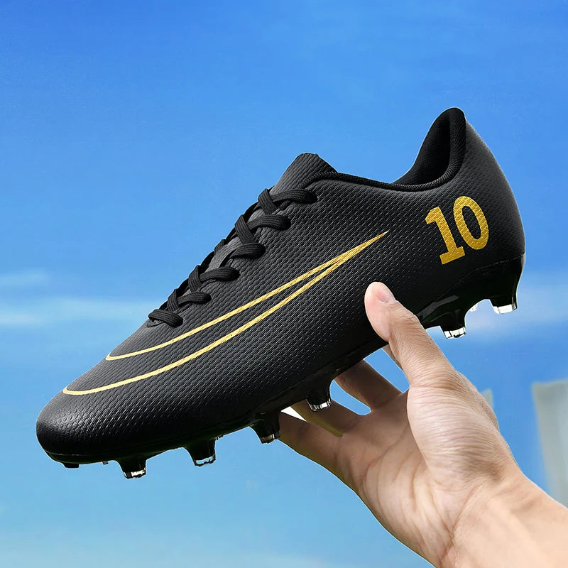 Soccer Cleats Professional Men's Sneakers Soccer Shoes Outdoor Grass Training Drop Shipping Long Spikes Football Boots Kids Boys