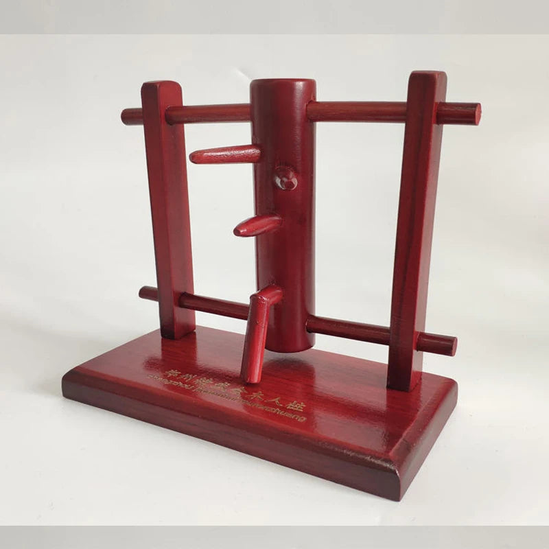 Chinese Kung Fu Wooden Dummy Wing Chun Dummy Martial Art Ornaments Martial Arts Decoration Assembly for Table Shelves Car