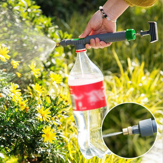 1 Set,Adjustable Beverage Bottle Sprayer Watering Flower SprinklerSprinkler Pressure Atomizer Nozzle Gardening Tools ﻿