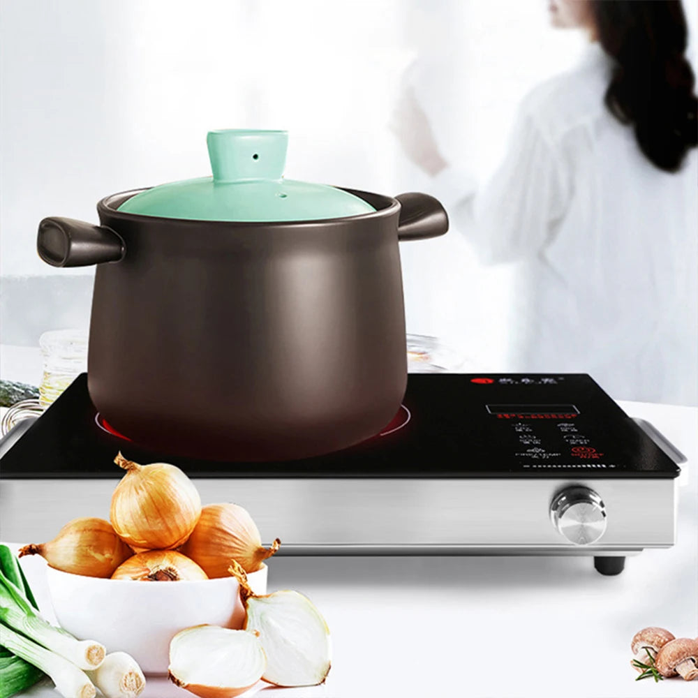 3500W Electric Ceramic Heater High Power Induction Hobs Cooktop Intelligent Hot Pot Stove With Timer Infrare Heating Furnace