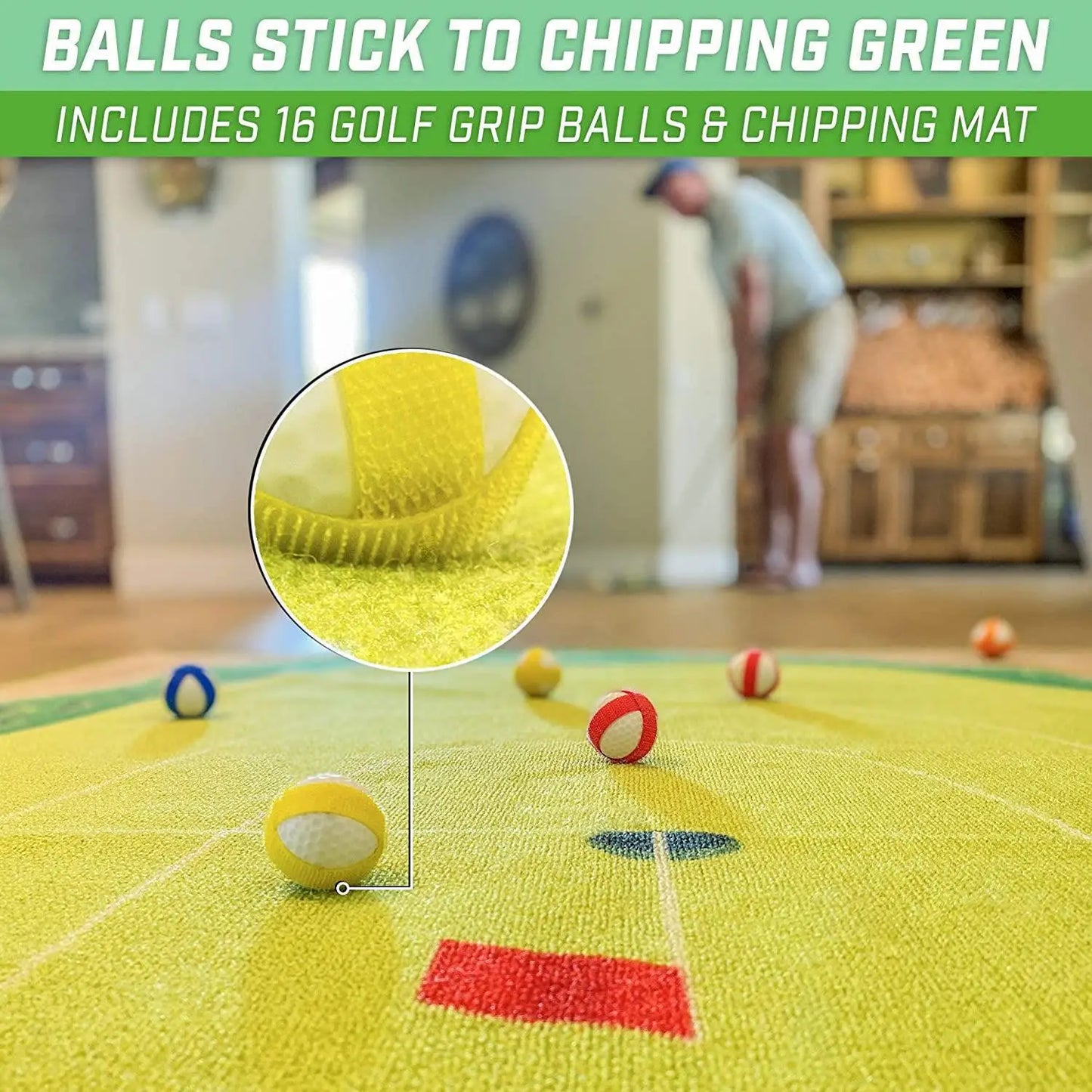 Golf Game Set with High Quality Golf Training Pad Floor Spike and Thread Outdoor Golf Hitting Mat GolfBall Training Practice Mat
