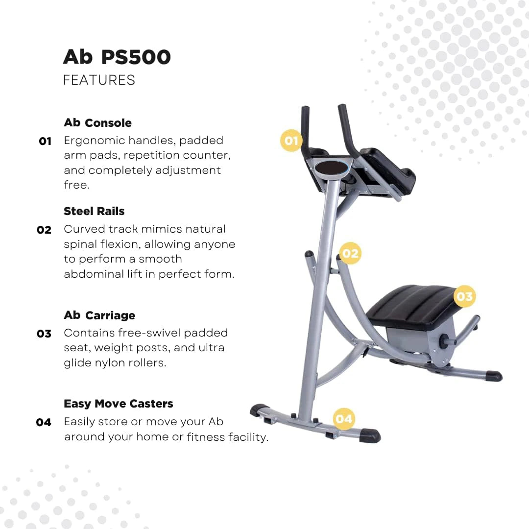 Ultimate Core Workout, Ab Exercise Machine for Home Use, Less Stress on Neck, Back, and Shoulders, Abdominal for All Training