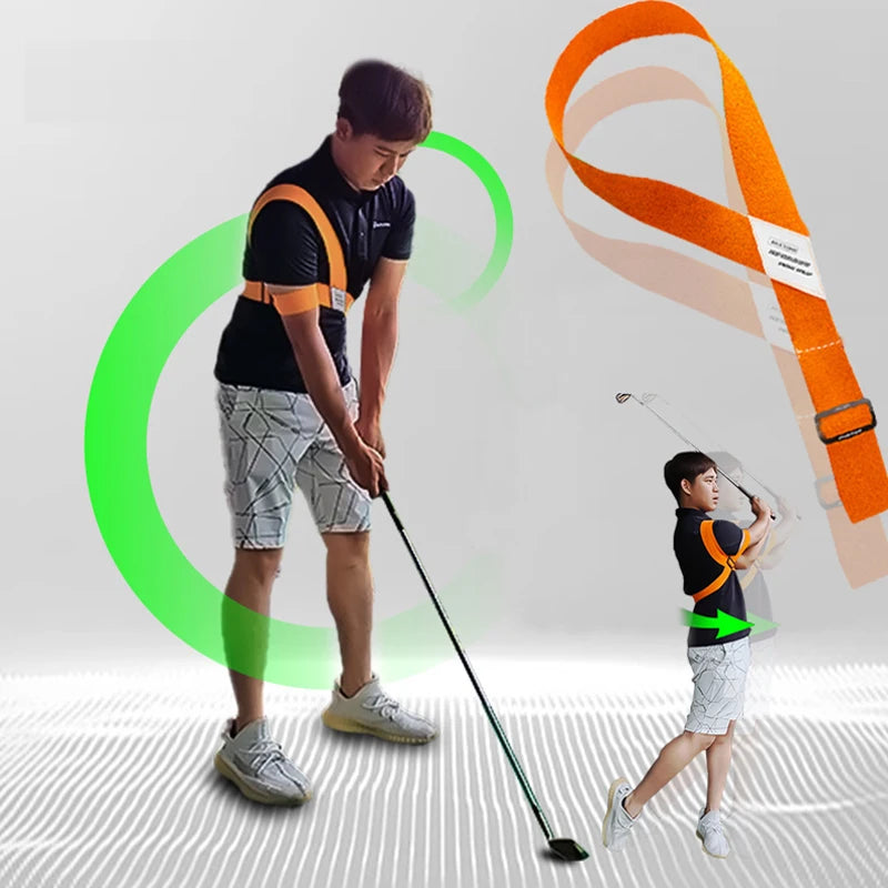 Golf Swing Correcto Golf Swing Strap Belt Gesture Alignment Training Golf Practice Supplies For Men Women Teenagers Beginners