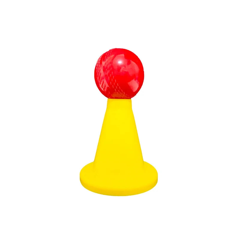 Cricket Batting Tee 5Pcs Soft Rubber Marking Bucket Pyramid Trigonal Tone Sport Marker Bucket is Placed on The Ball Tray