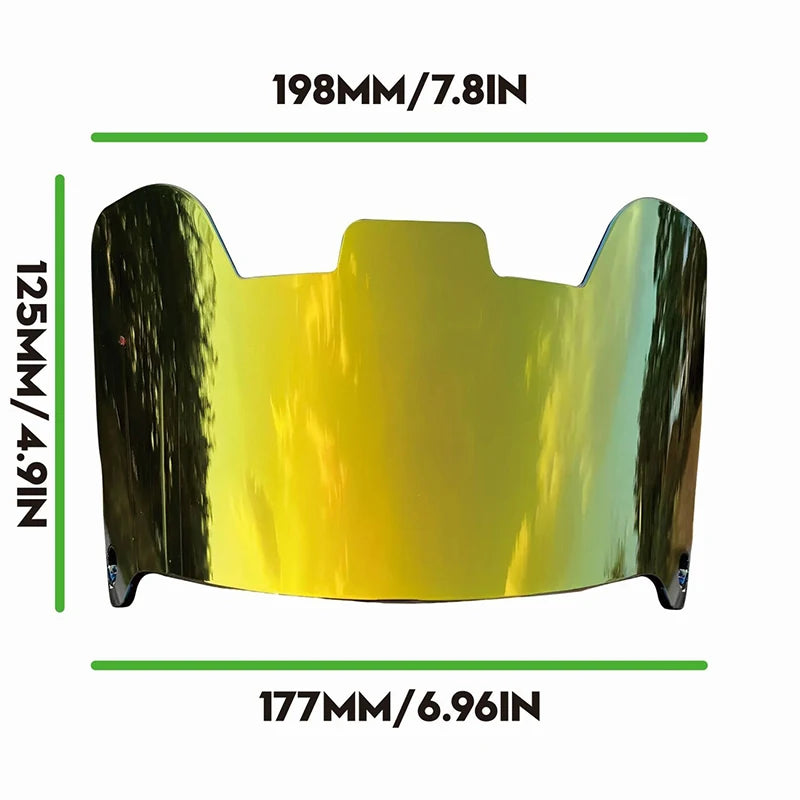 Rugby Helmet Visor Universal American Football Goggles Rainbow Visor Eye Protection RugbyTraining Equipment Football Accessories