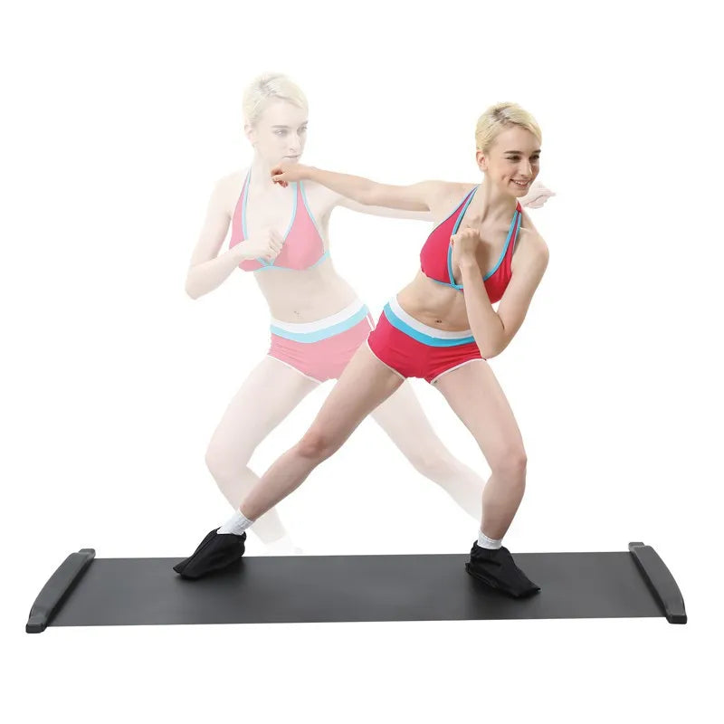 Portable Speed Skating Balance Sliding Yoga Crawl Mat Home Body Sculpting Roller Running Hockey Leg Core Training Fitness Board