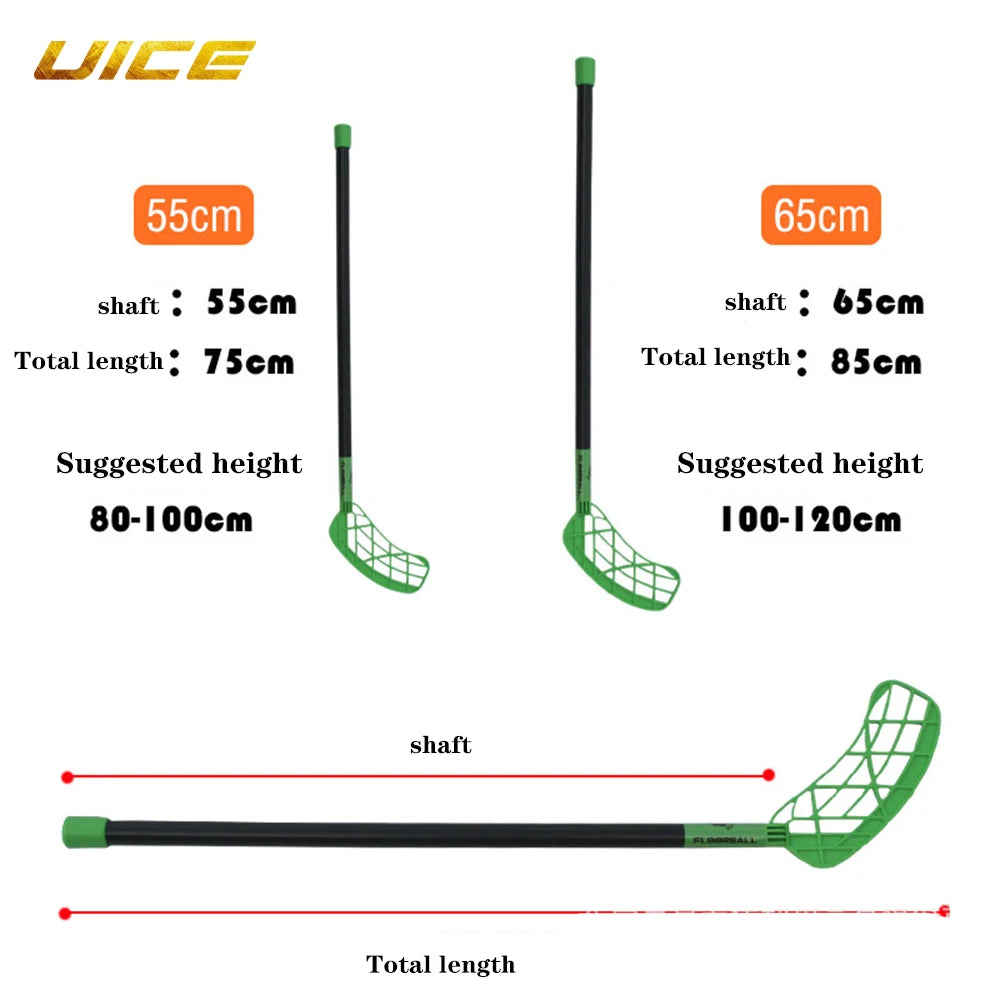 Ice Hockey Stick Floorball 55/65cm Ice Hockey Club Children's Single Pole Dry Land Ice Hockey Floorball Hockey Accessories