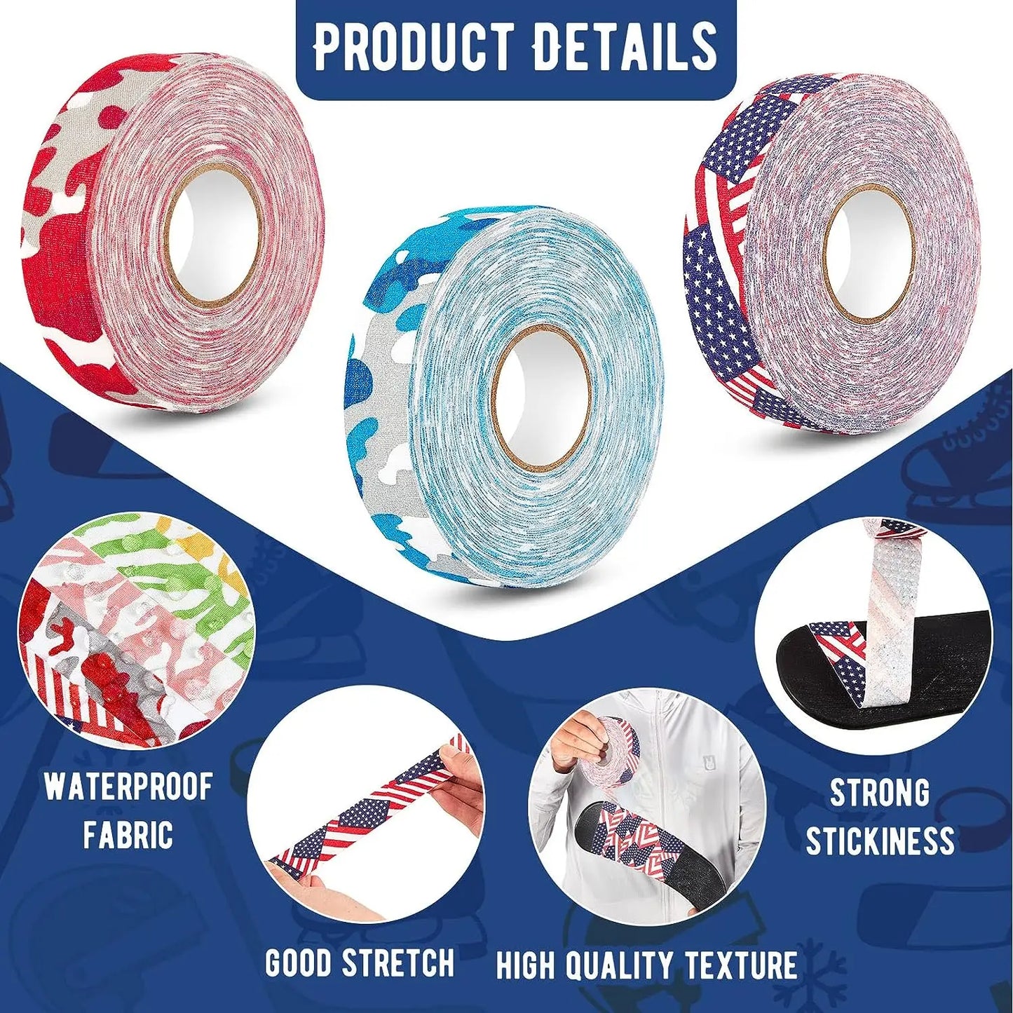 Hockey Stick Tape Multipurpose Hockey Grip Tape 2.5mm