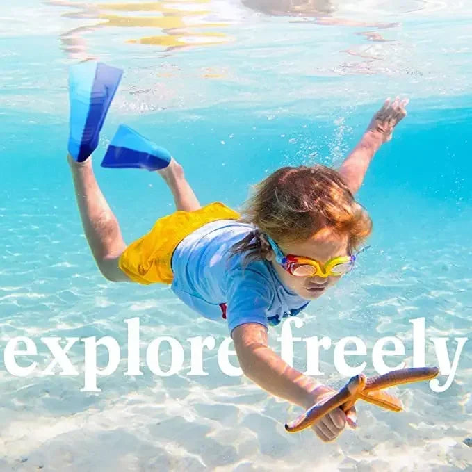 Children's Flipper Swimming Diving Flipper Adult Split Flipper Male and Female Swimming Frog Shoes Scuba Water Shoes Diving