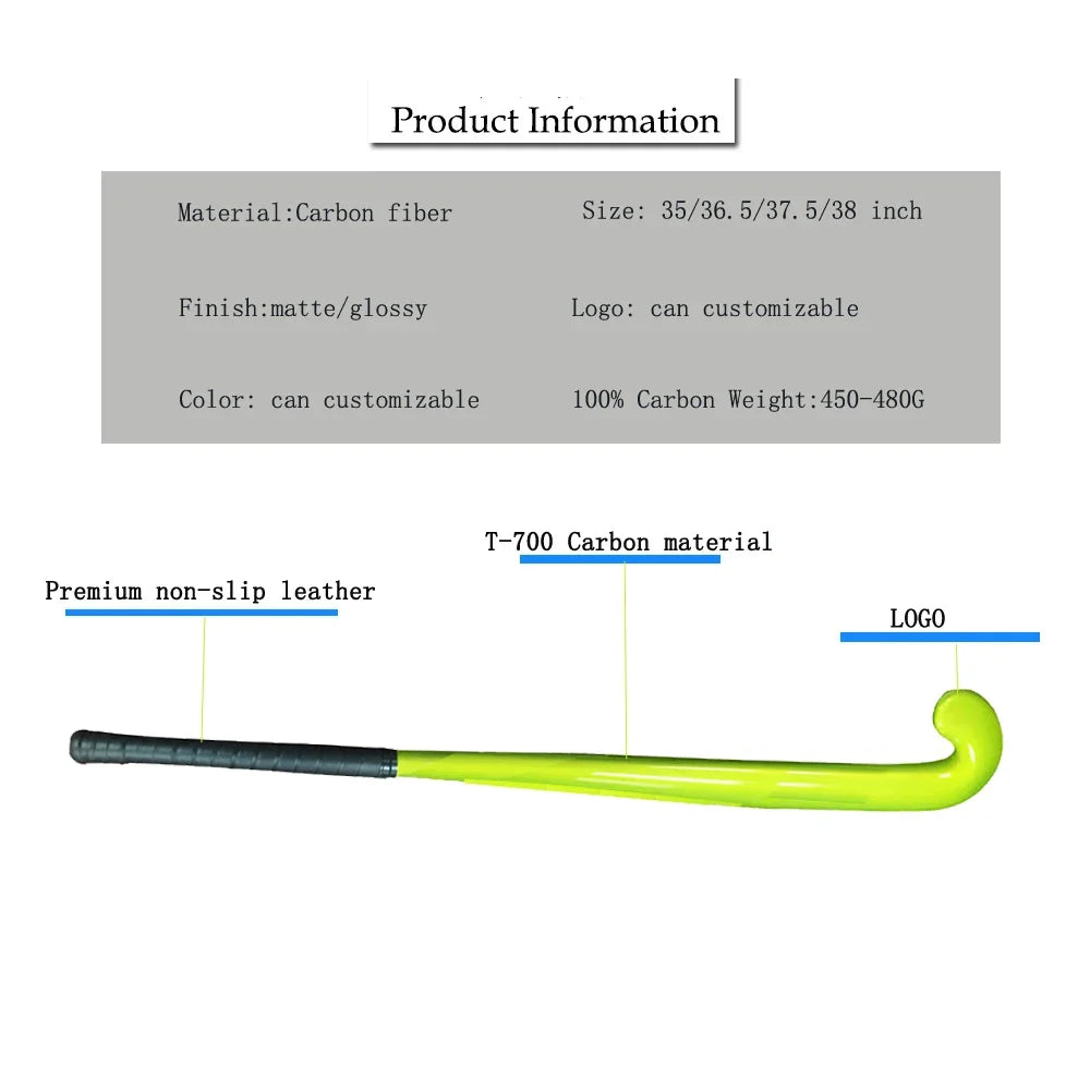 China New Design Composite Fiber Top Field Hockey Sitcks