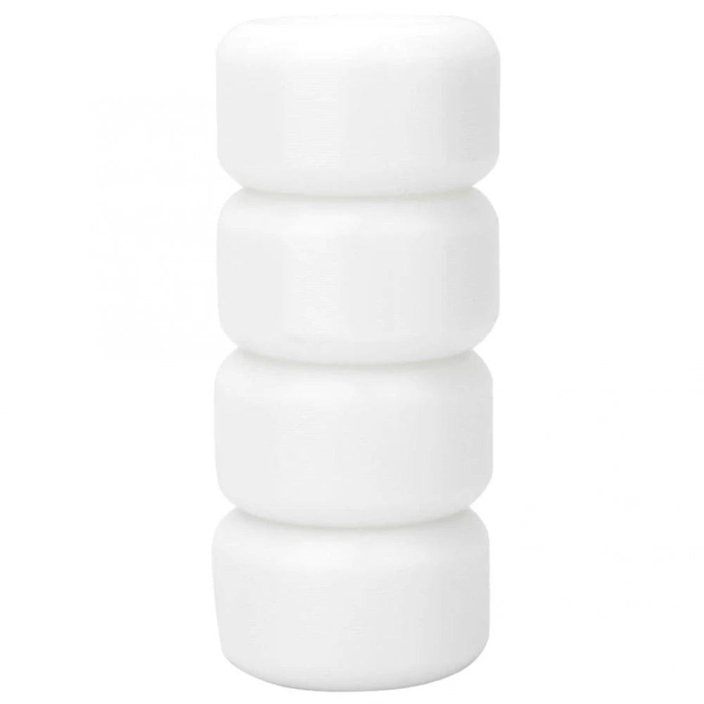 4Pcs Skateboard Wheels Longboard Wheels 78A Low Noise Wear-Resisting Road Field Skating 70% Springback 55X32mm(White)