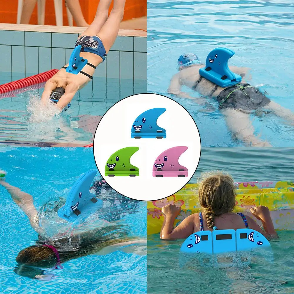 EVA Children's Swimming Training Freestyle Practice Shark Fin Back Floating Water Board Floating Board Swimming Auxiliary Tool